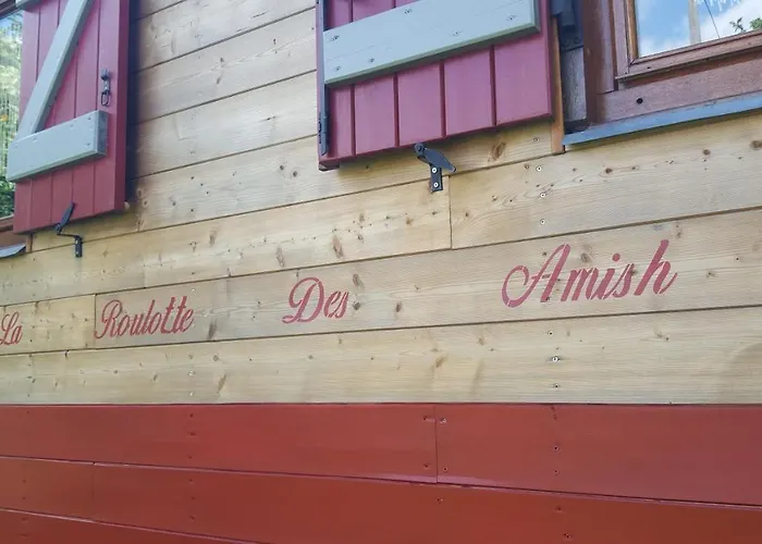 乡村民宿 La Roulotte Des Amish & Bain Nordique A Remous Jacuzzi